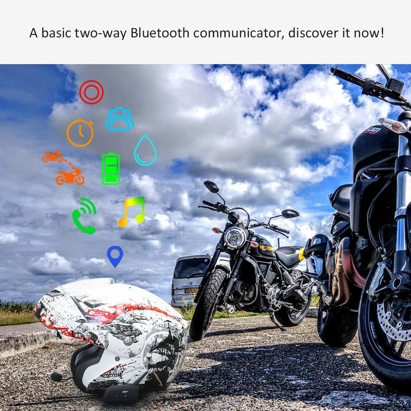 Ejeas v6 pro bluetooth capacete da motocicleta interfone fone de ouvido