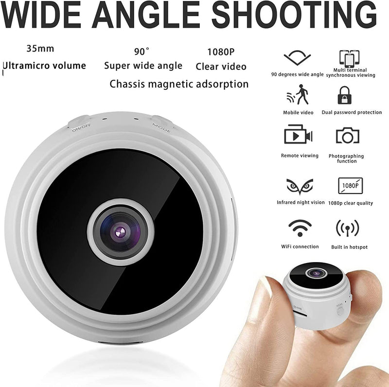 Mini câmera 1080P HD IP câmera wifi câmera de vigilância.