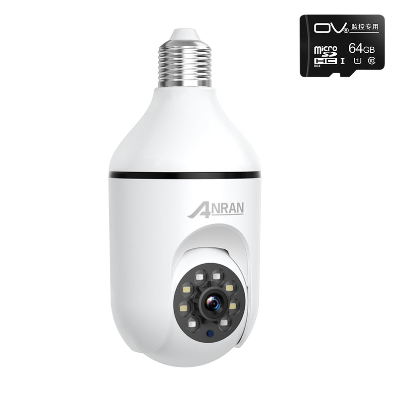 Câmera de Segurança ANRAN Wifi IP E27 Bulbo.