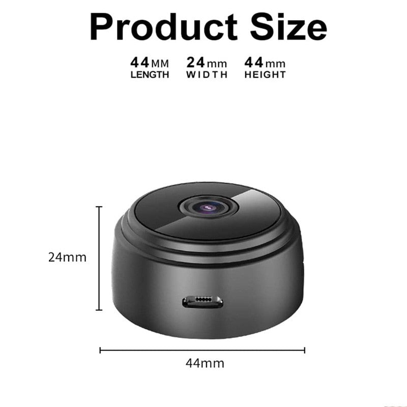 Mini câmera 1080P HD IP câmera wifi câmera de vigilância.