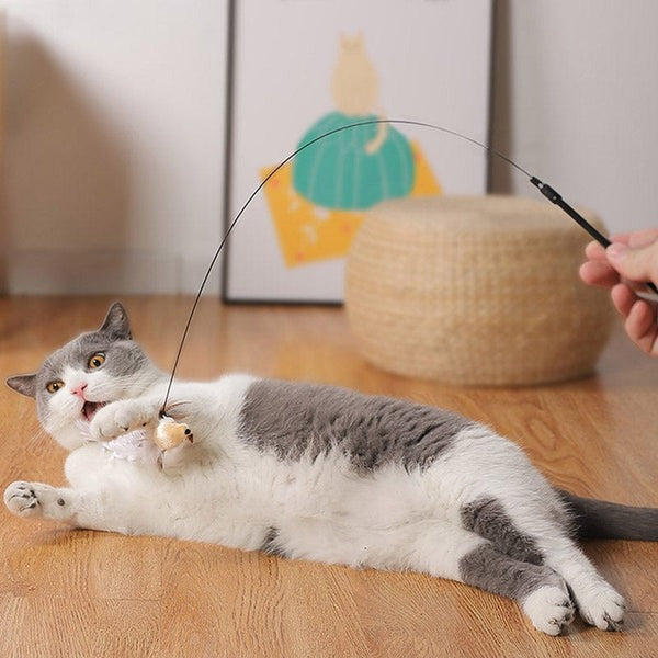 Brinquedo interativo para gatos simulação de pássaros