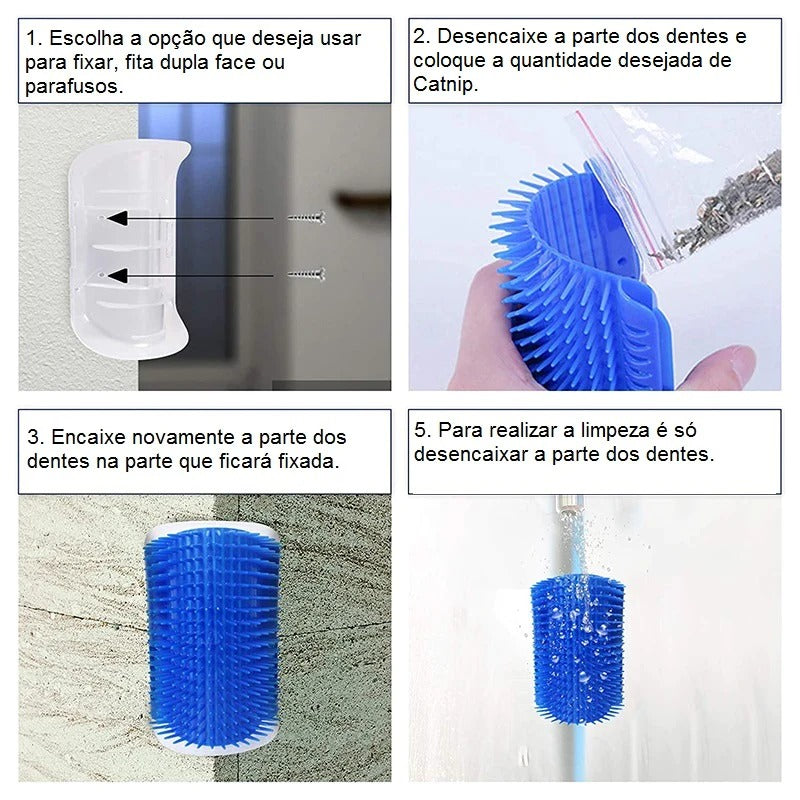 Escova Auto Massageadora para Gatos