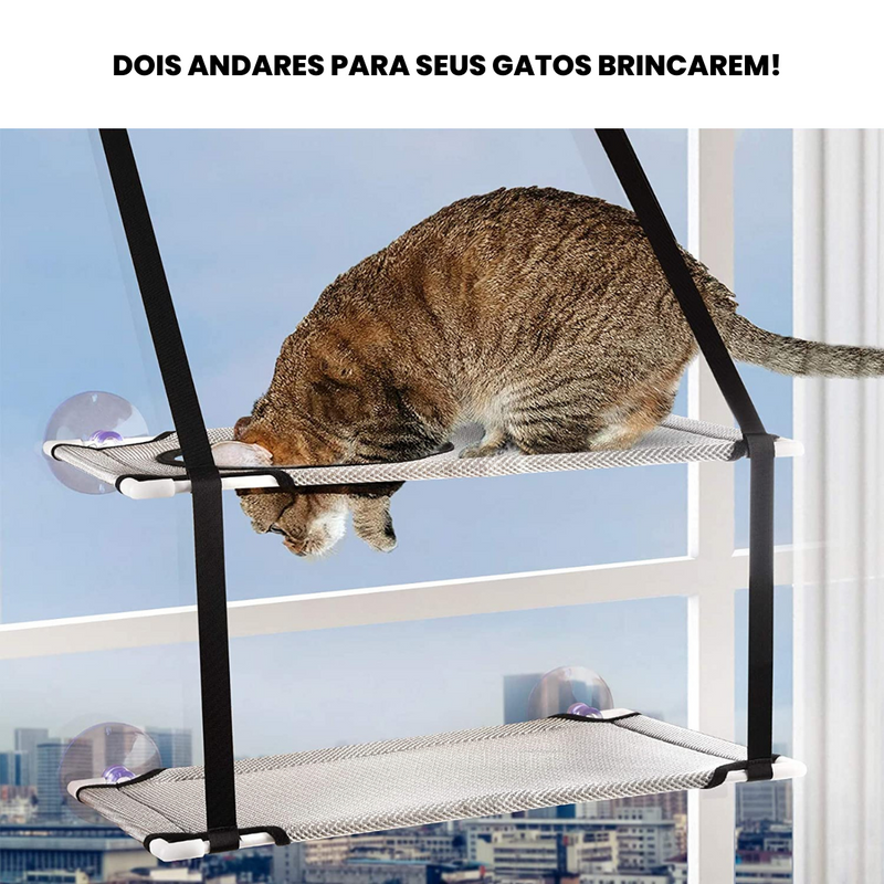 Caminha Suspensa 2 Andares para Gatos