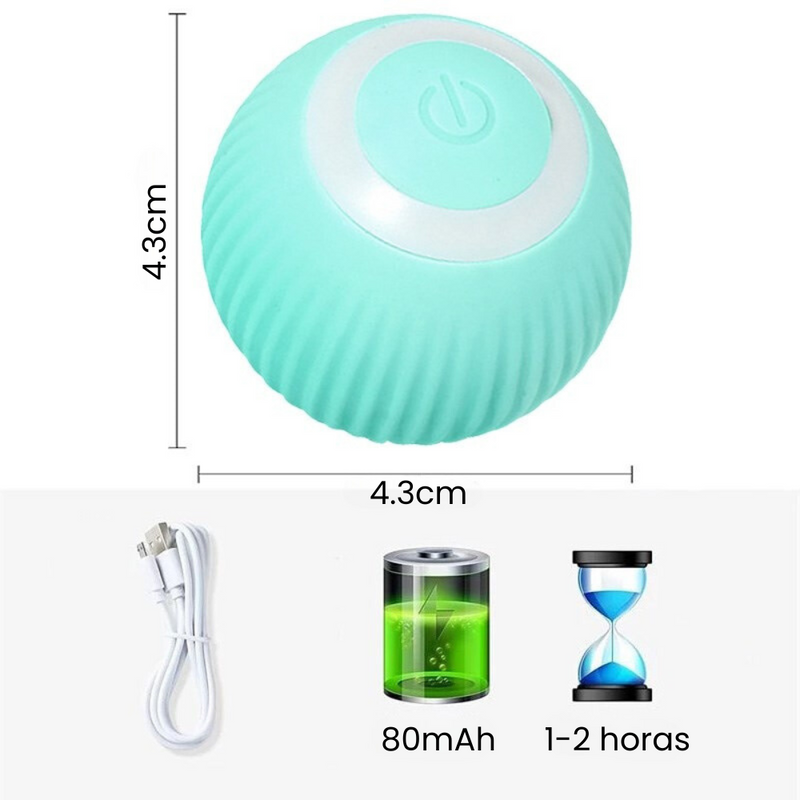 Bolinha Inteligente e Interativa para Gatos Verde