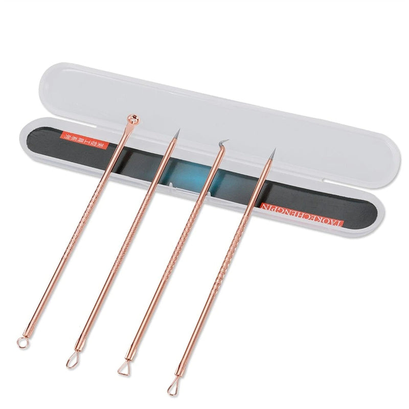 Kit de 4 Crizz™ Ferramentas de Acne Removedor de Cravo Espinha