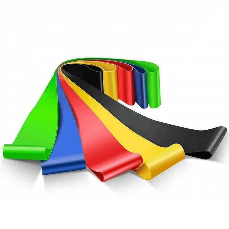 Kit 5 - Crizz™ Faixas Elásticas Para Exercícios Multifuncional