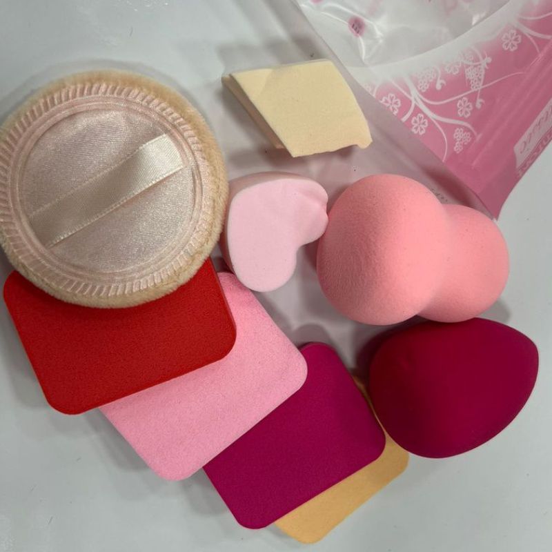 Kit 9 esponjas de maquiagem reutilizavel - Crizz™