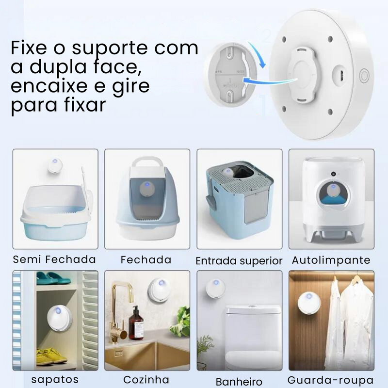 Purificador para Caixa de areia 4000mAh