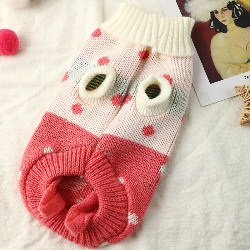Suéter de Inverno em Tricô para Gatos
