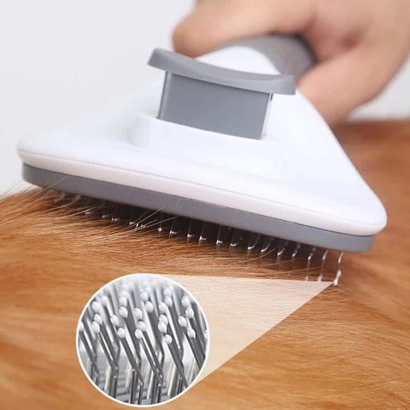 Escova Removedora de Pelos e Massageadora para Pets