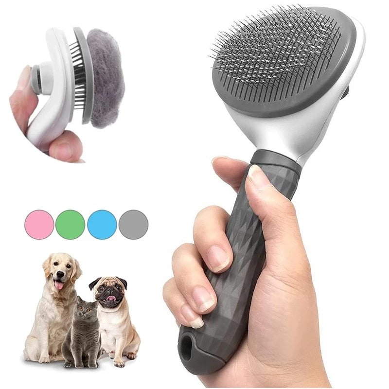 Escova Removedora de Pelos e Massageadora para Pets