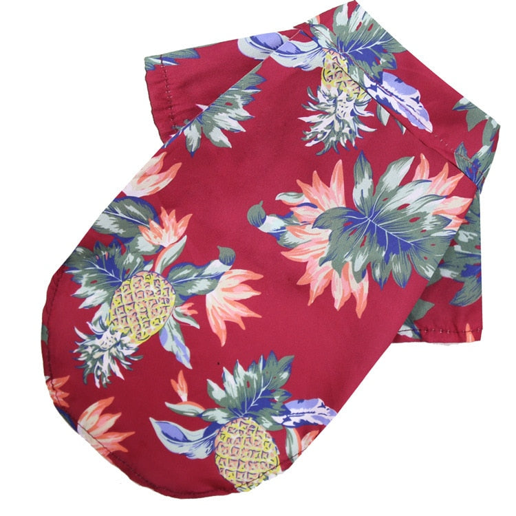 Camisa Estilo Praia Havaiana para Pets