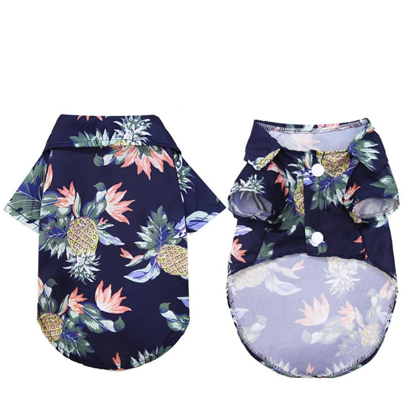 Camisa Estilo Praia Havaiana para Pets