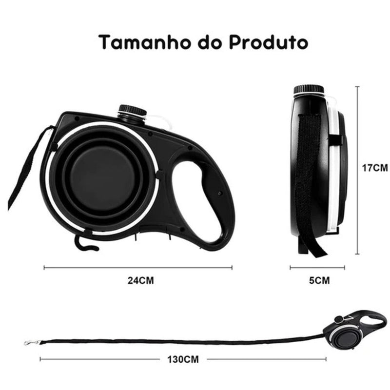 Guia Retrátil Multifuncional 4 em 1