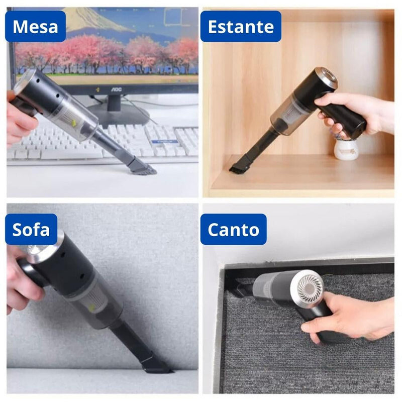 Mini Aspirador De Pó, Limpador De Carro, Totalmente Automático, Alta Potência, Limpeza Poderosa.